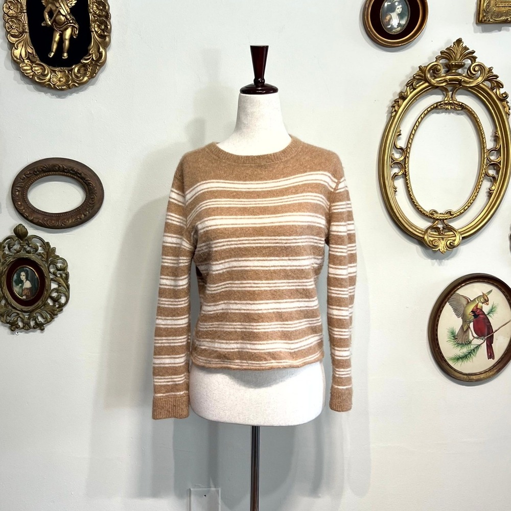 Reformation Jeans Striped Recycled Cashmere Blend Sweater XS